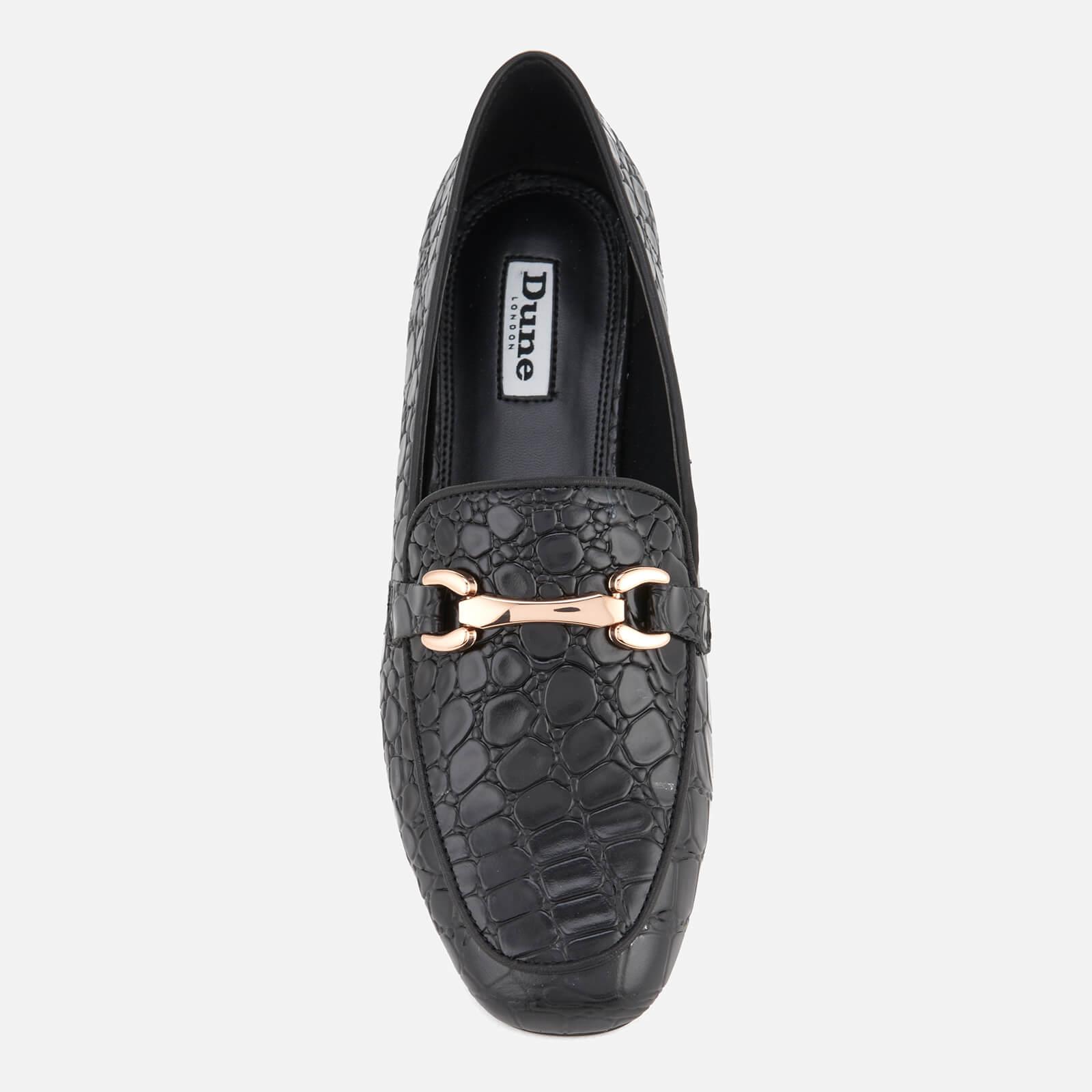 Dune Women's Lolla Leather Loafers in Black Lyst