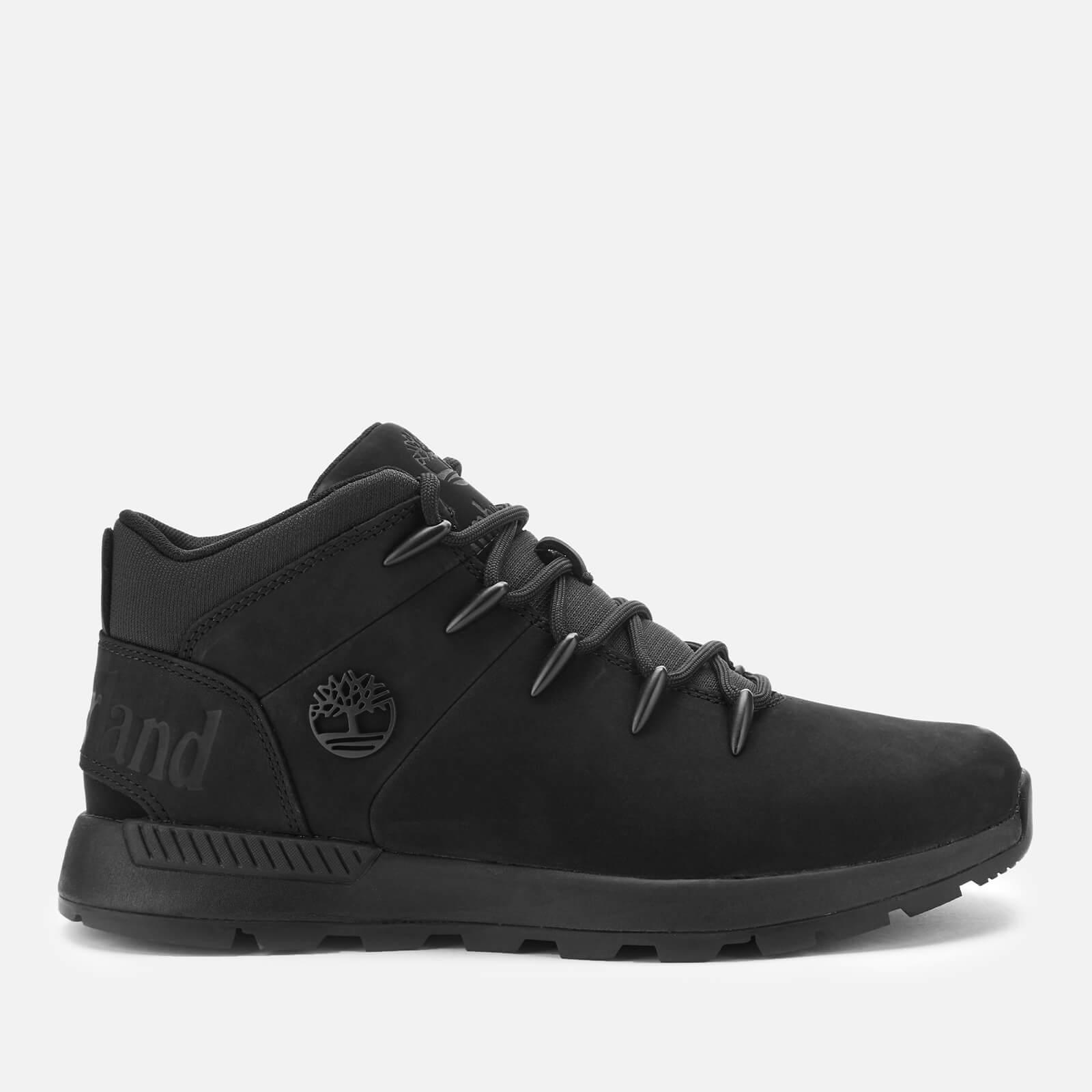 timberland black euro sprint trekker mid boots