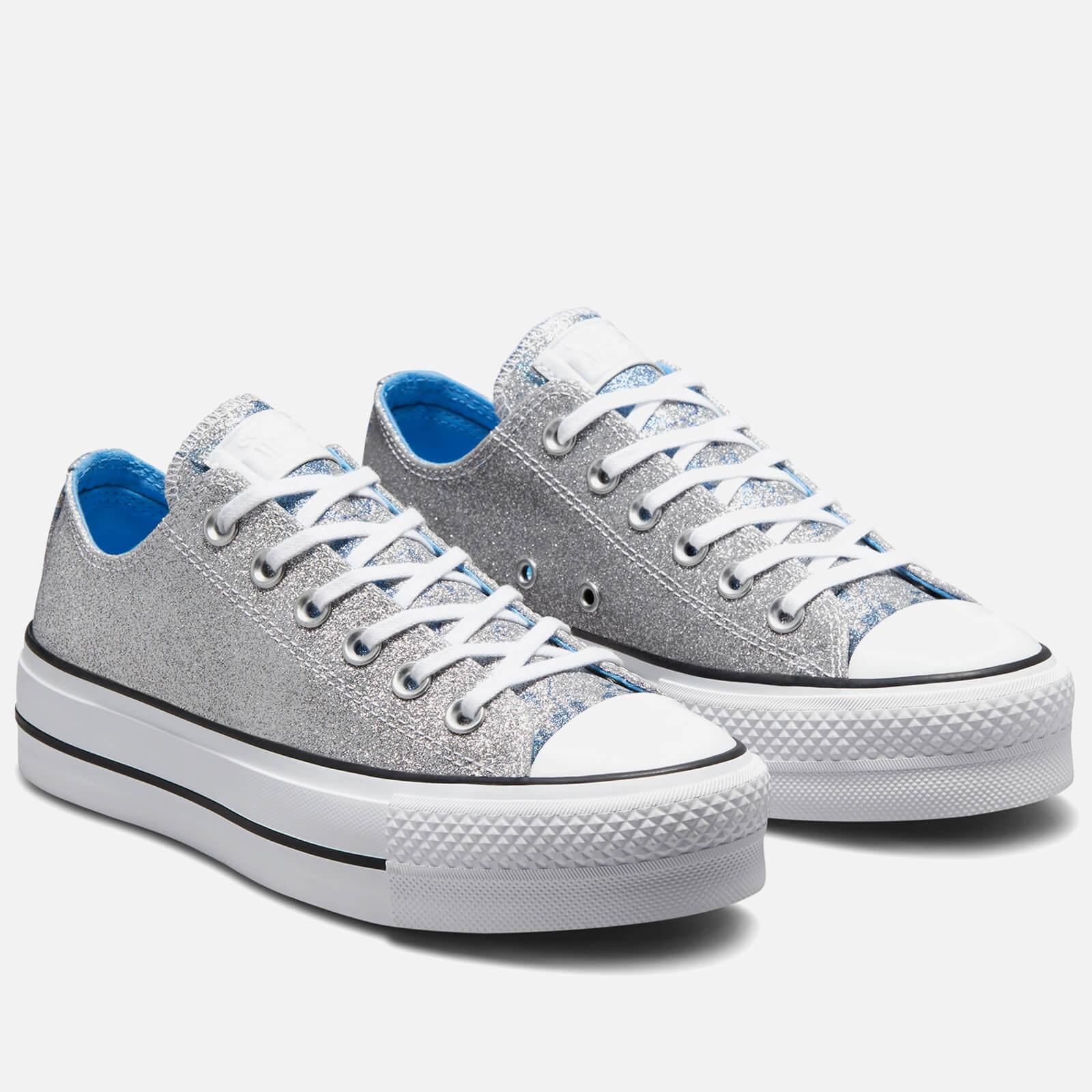 Converse Chuck Taylor All Star Hybrid Shine Lift Ox Trainers in Metallic |  Lyst