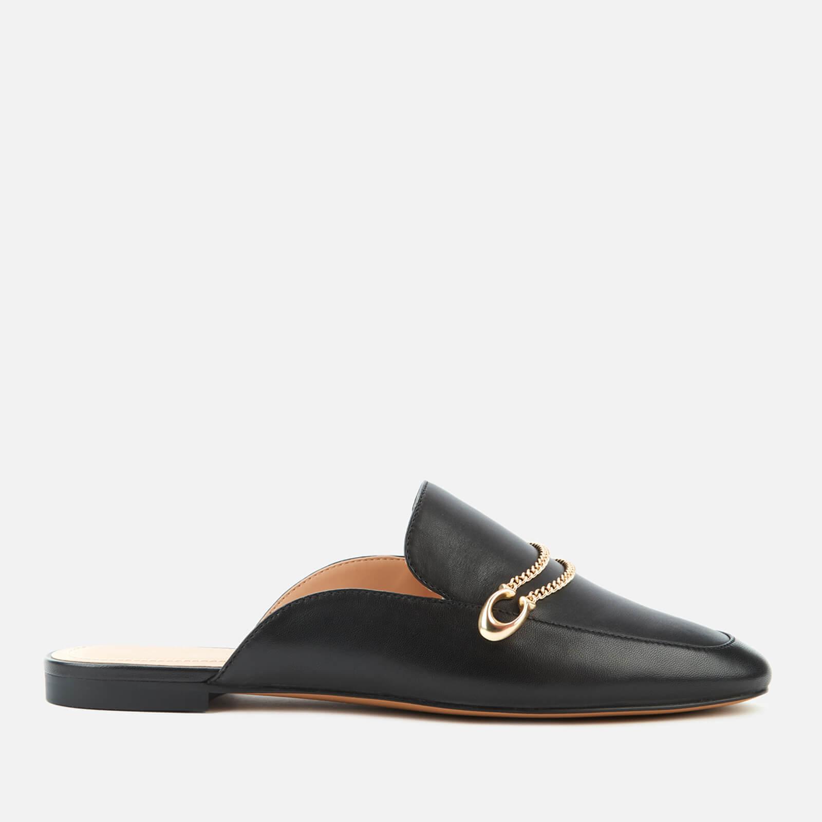 slide loafers with fur