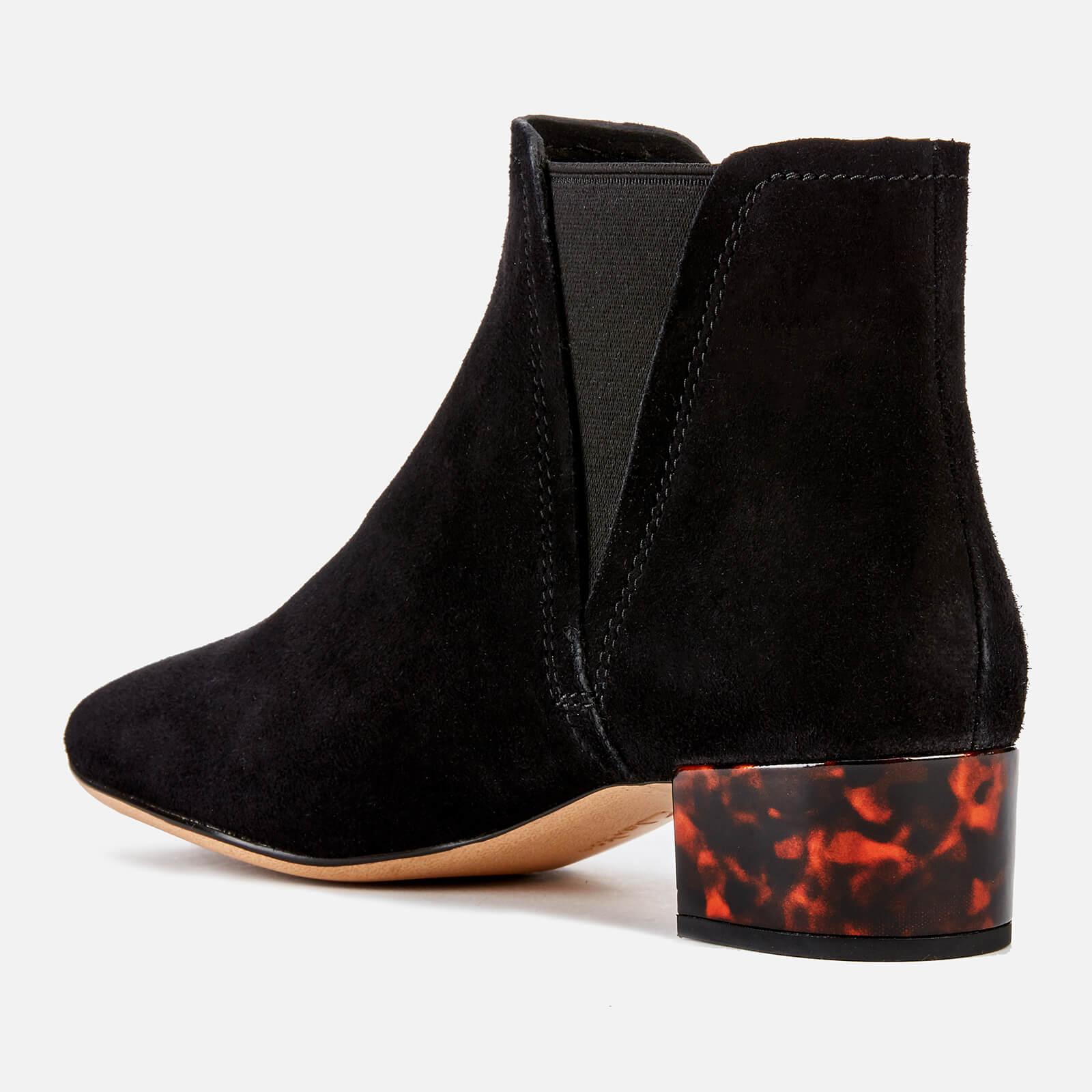 Romantik band Watt Clarks Orabella Ruby Suede Heeled Ankle Boots in Black - Lyst