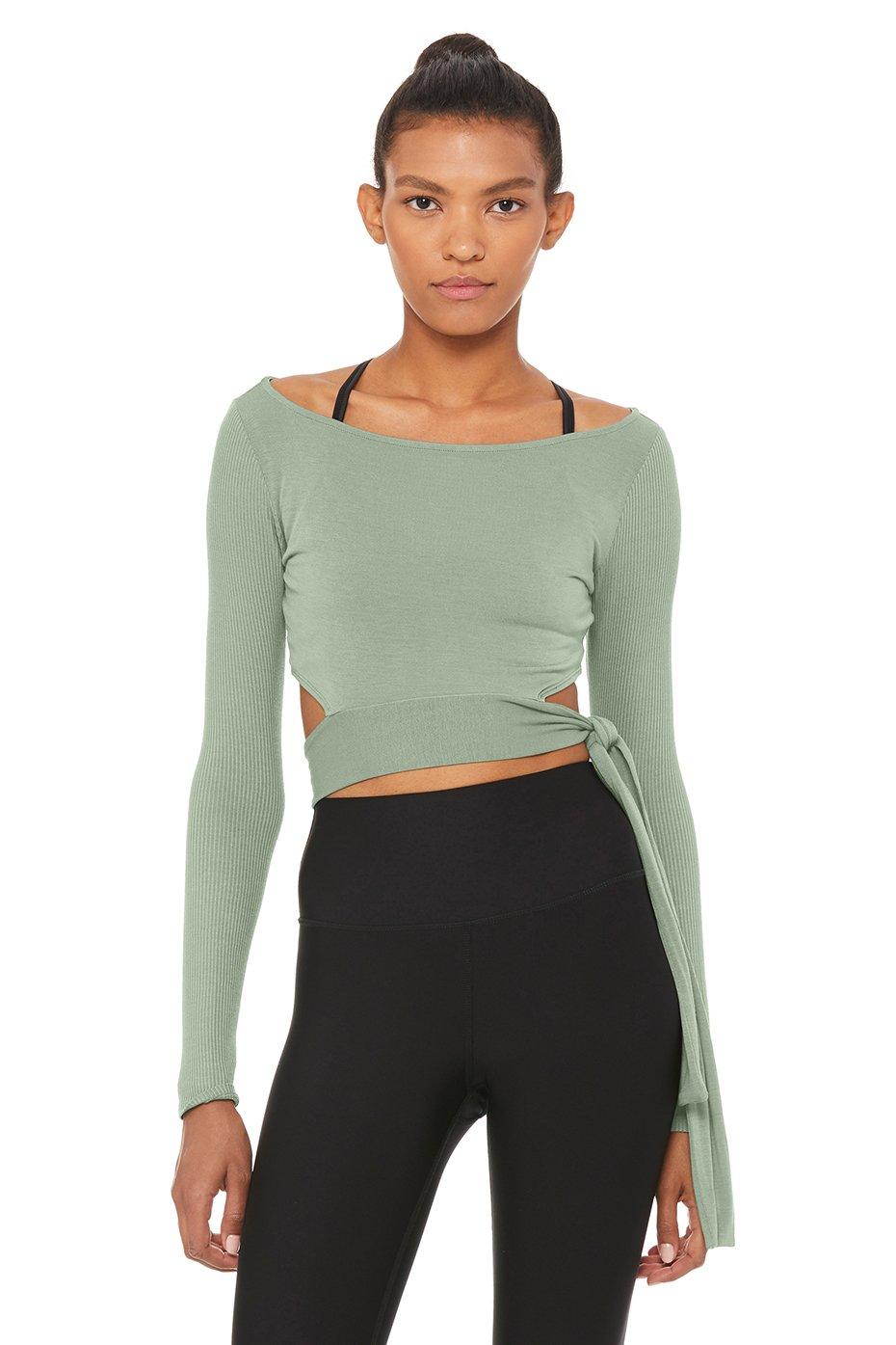long sleeve barre top