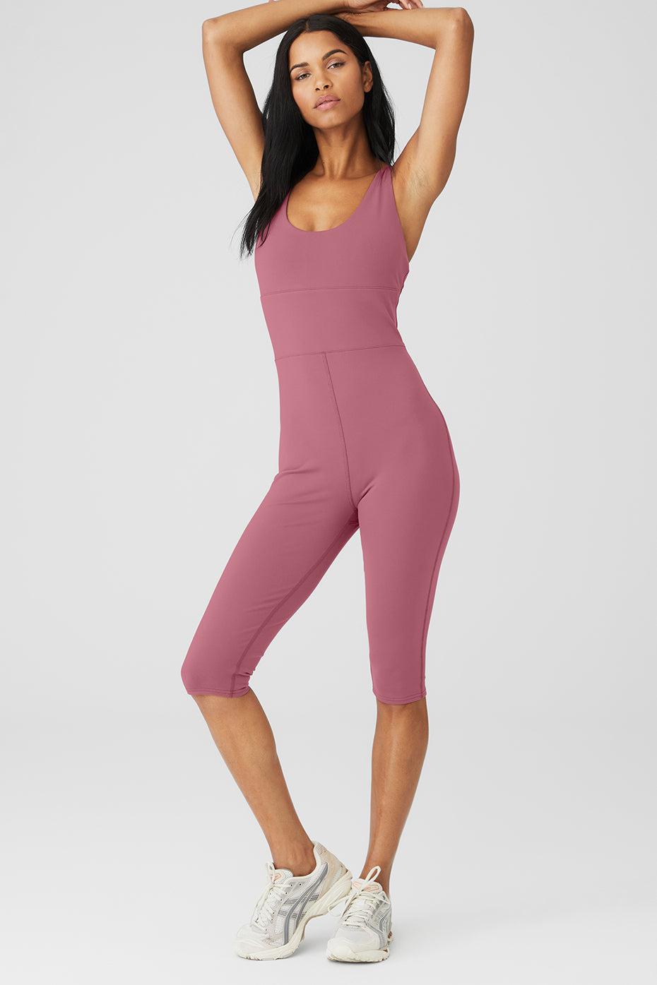 Alo Yoga Alo Yoga Airbrush Physique Onesie in Pink | Lyst