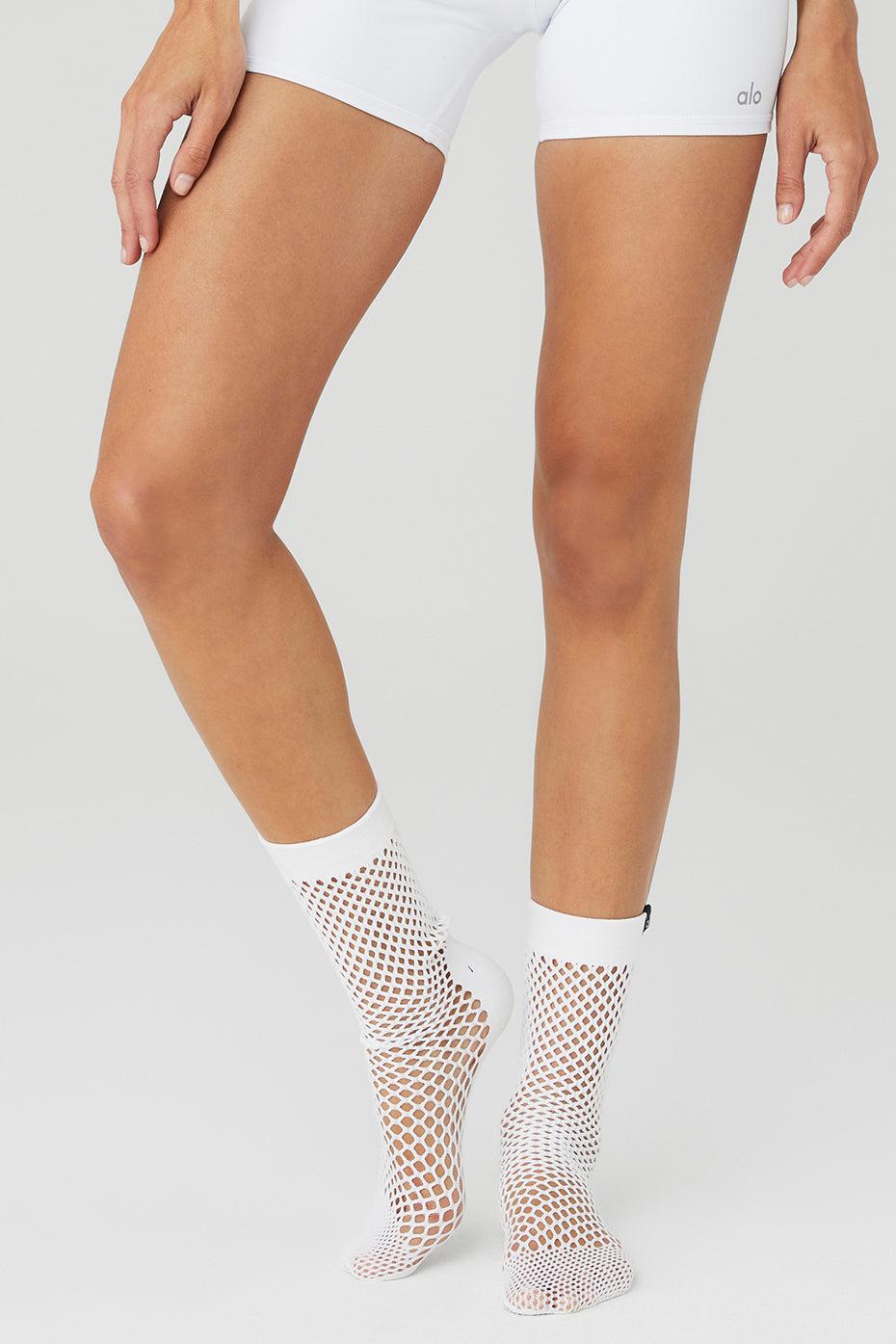 Alo Yoga Alo Yoga Mesh Up Socks in White | Lyst Canada