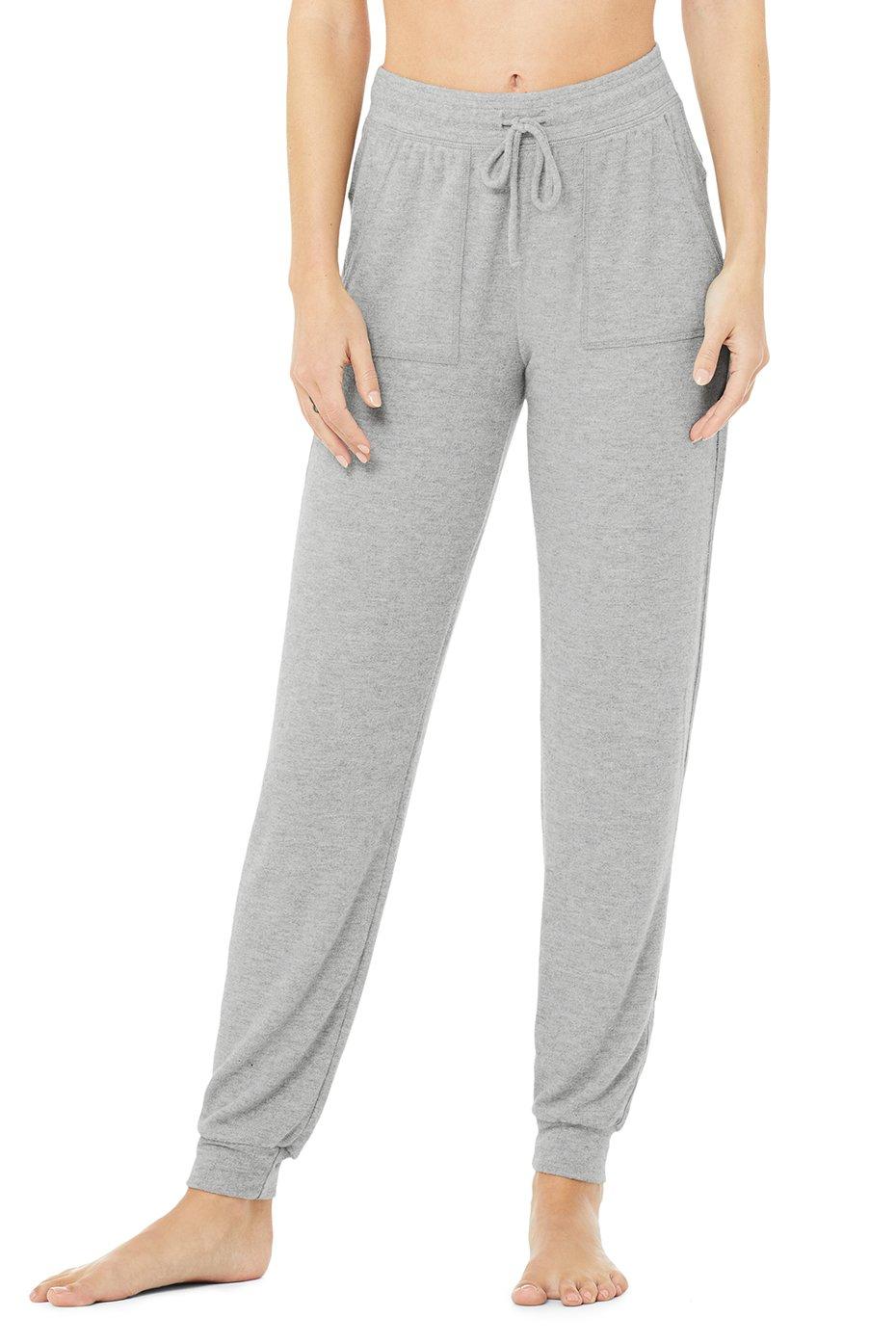 Alo Yoga Cashmere Soho Sweatpant in Gray - Lyst