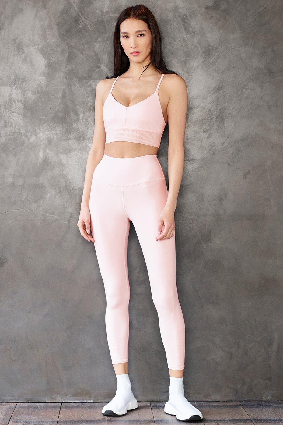 alo yoga pink leggings