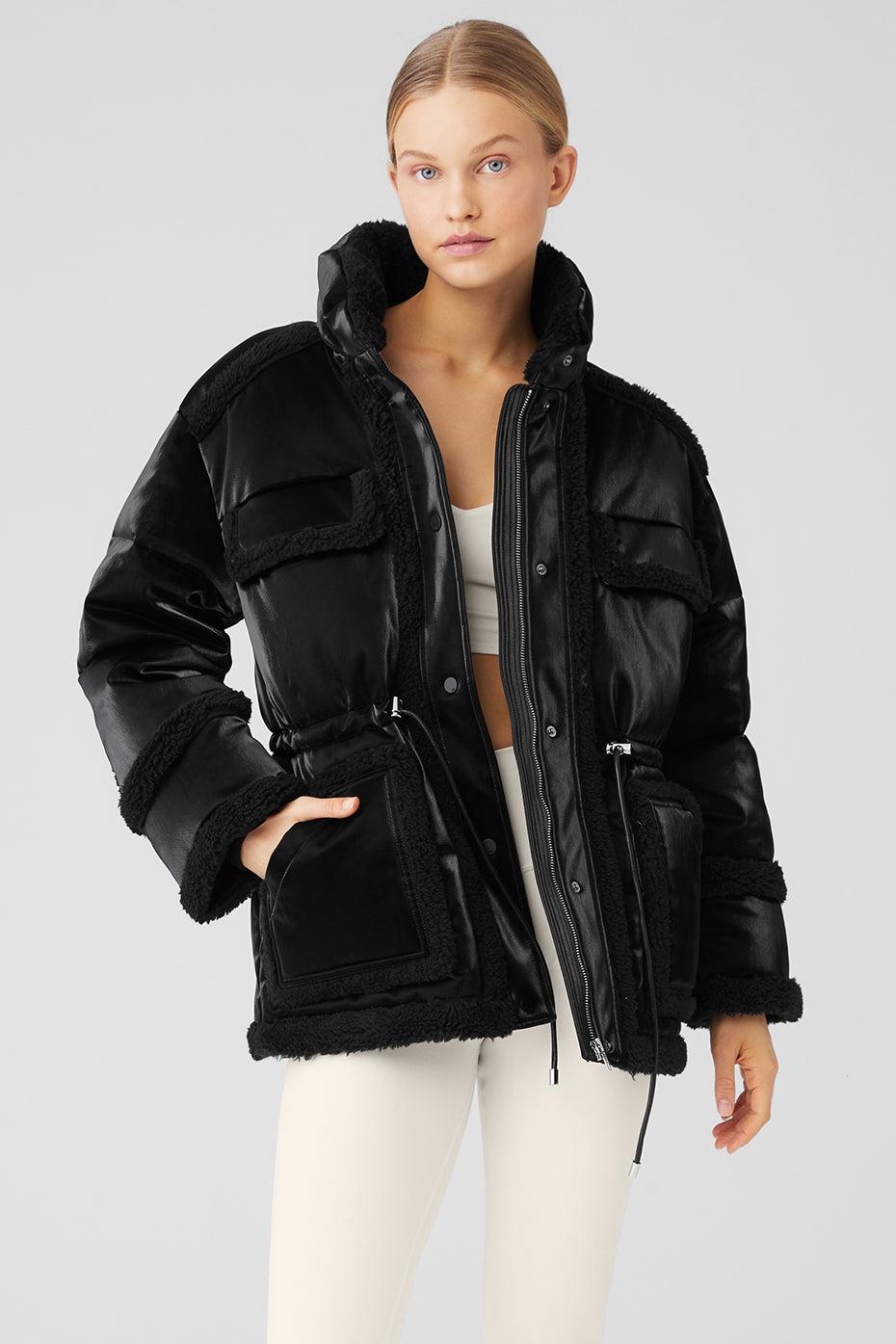 Alo Yoga Alo Yoga Ice Breaker Puffer Jacket in Black Lyst