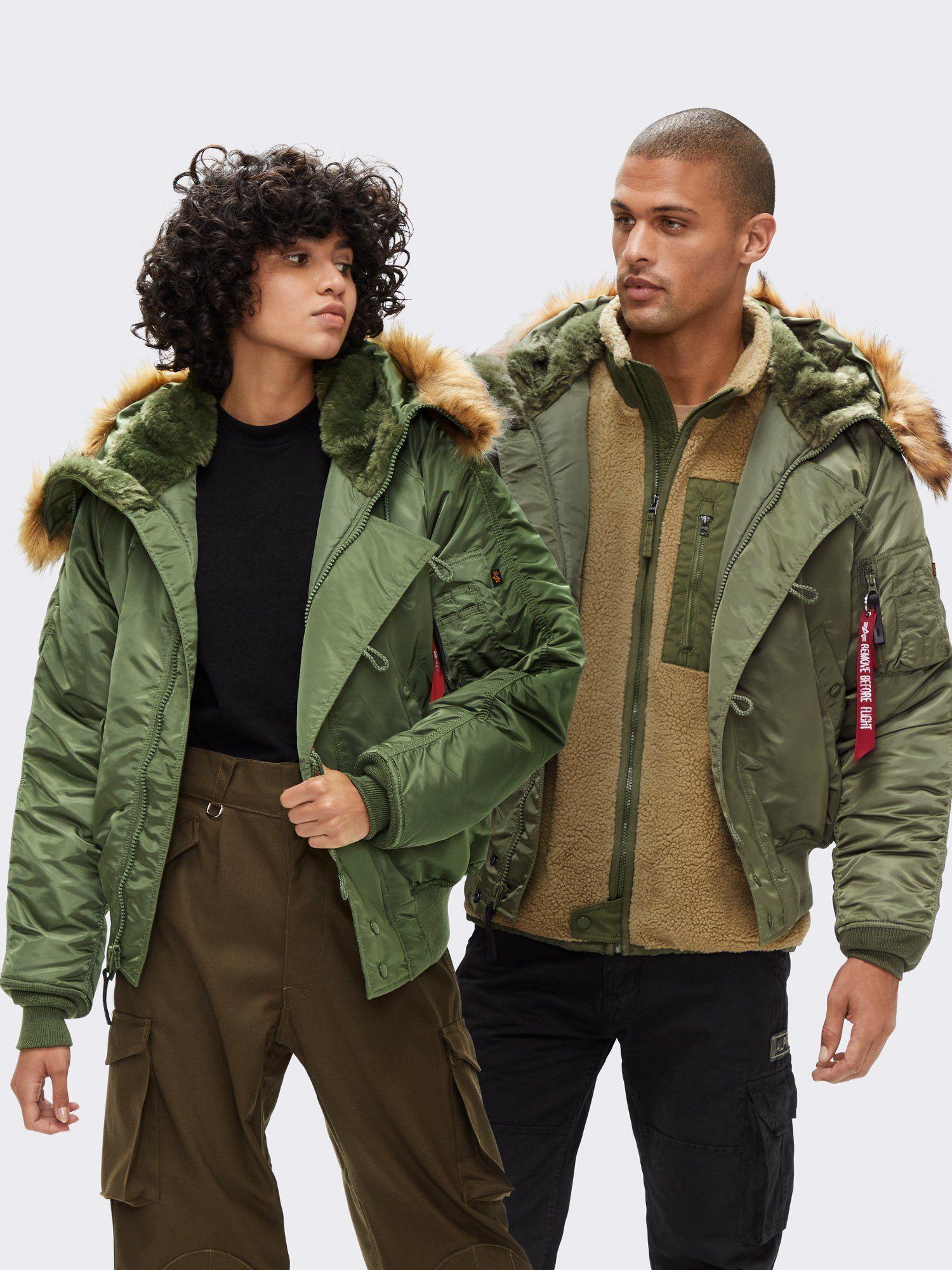 Alpha Industries N 2b Short Waist Parka Heritage In Sage Green Green Lyst