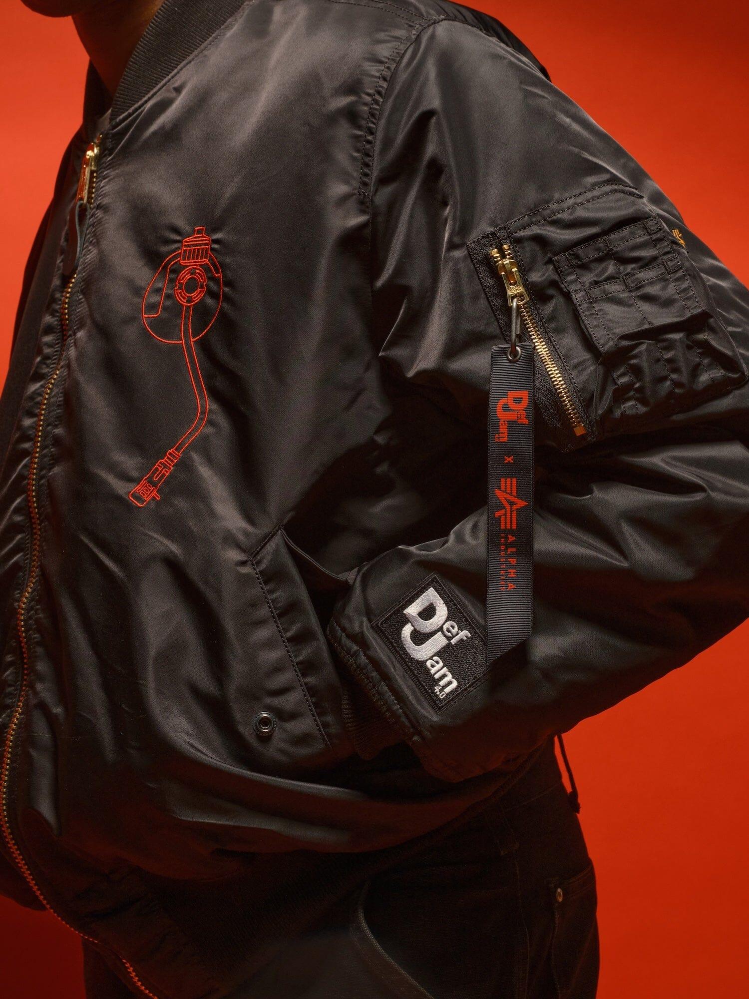 Alpha Industries Def Jam 40th Anniversary X Alpha Ma-1 in Blue for