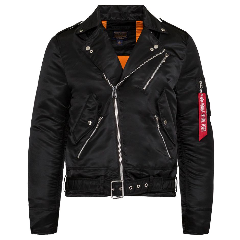 Alpha Industries Outlaw Biker Jacket in Black for Men | Lyst