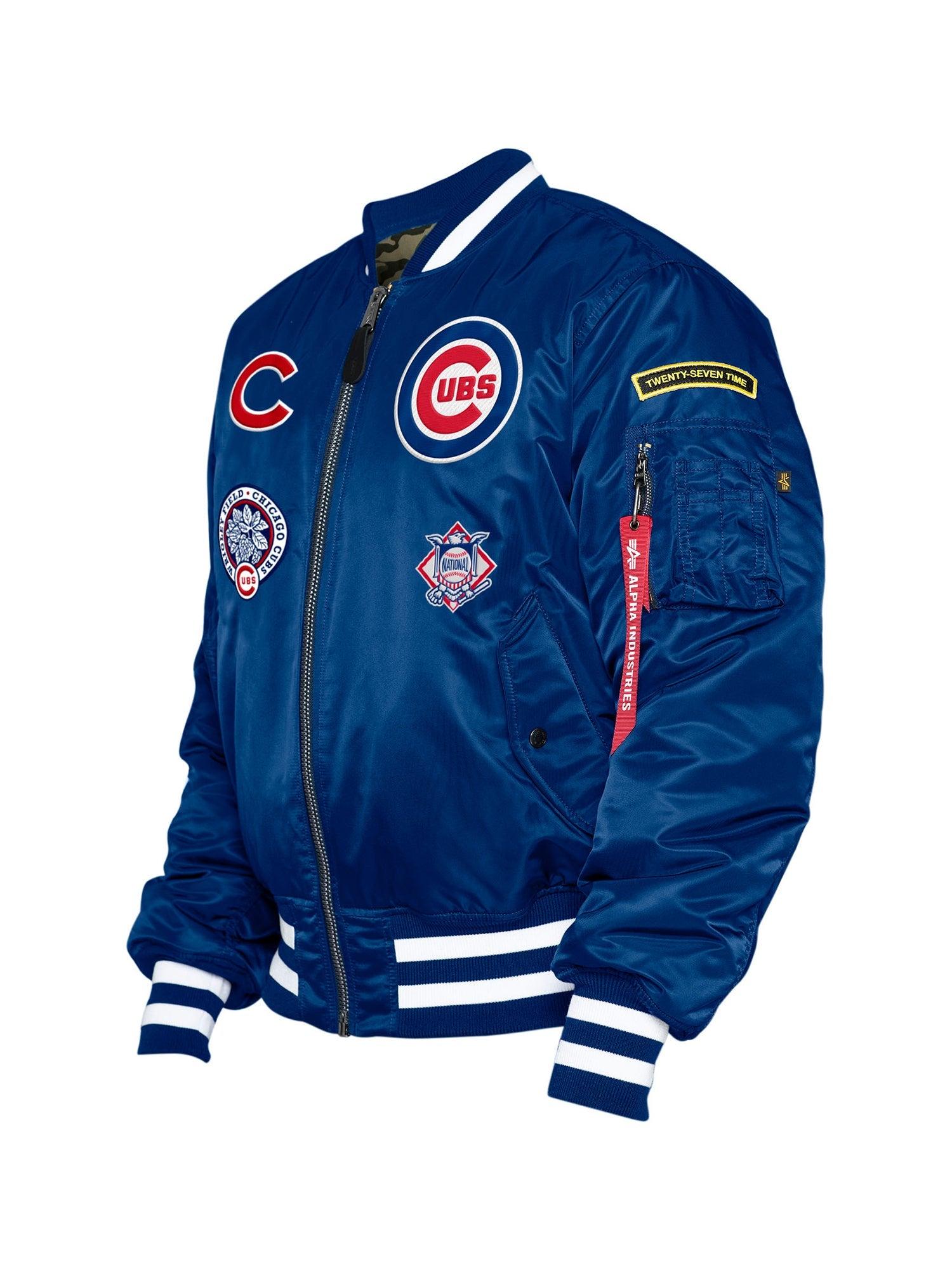Alpha Industries Chicago Cubs X Alpha X New Era Ma-1 Bomber Jacket in Blue  | Lyst