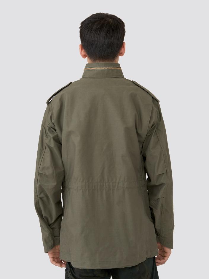 Alpha Industries Synthetic Alpha M 65 Field Coat In Dark Green Green For Men Lyst