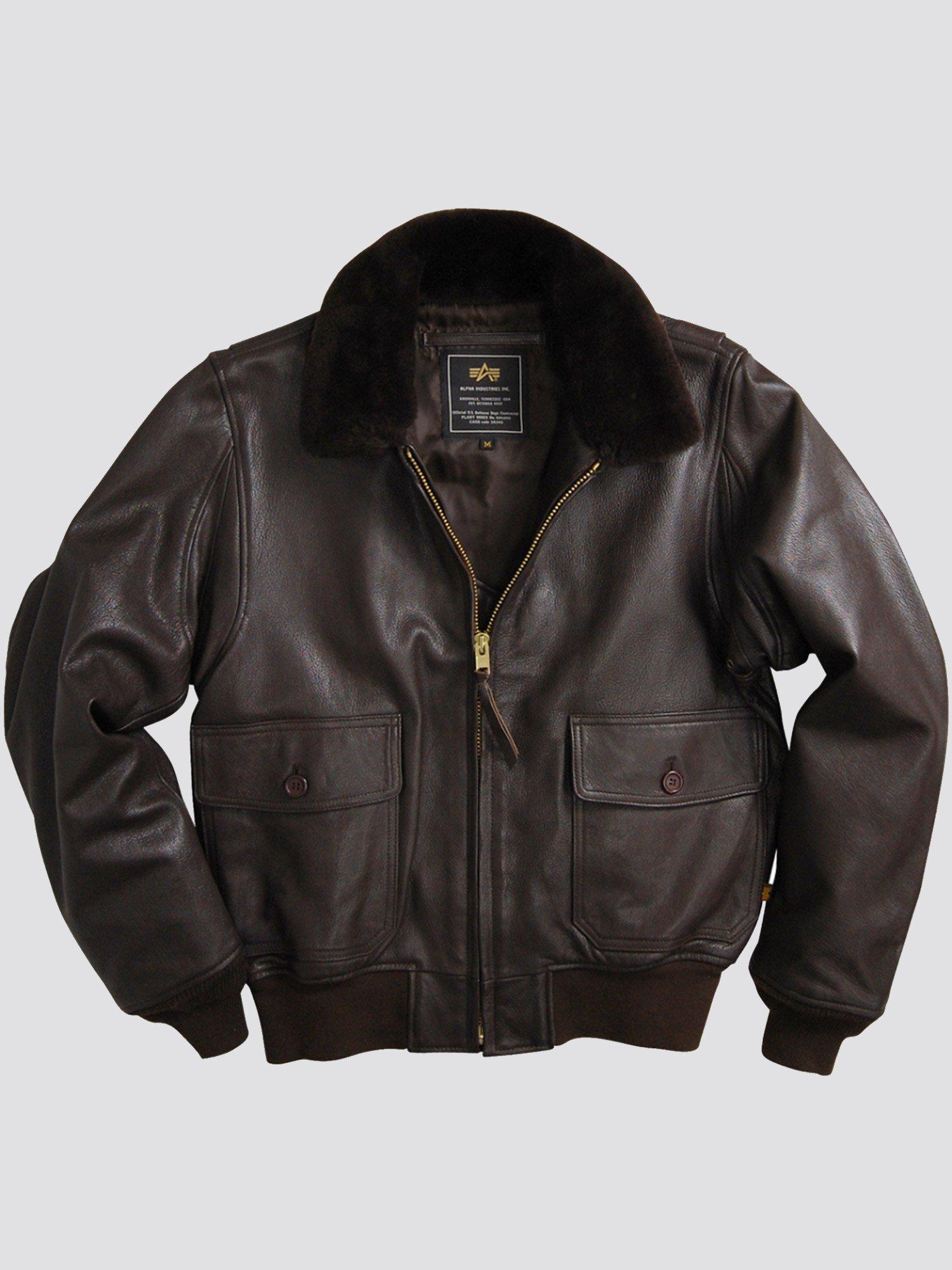 Flight in Industries for Leather | Lyst Jacket G-1 Men Military Brown Alpha