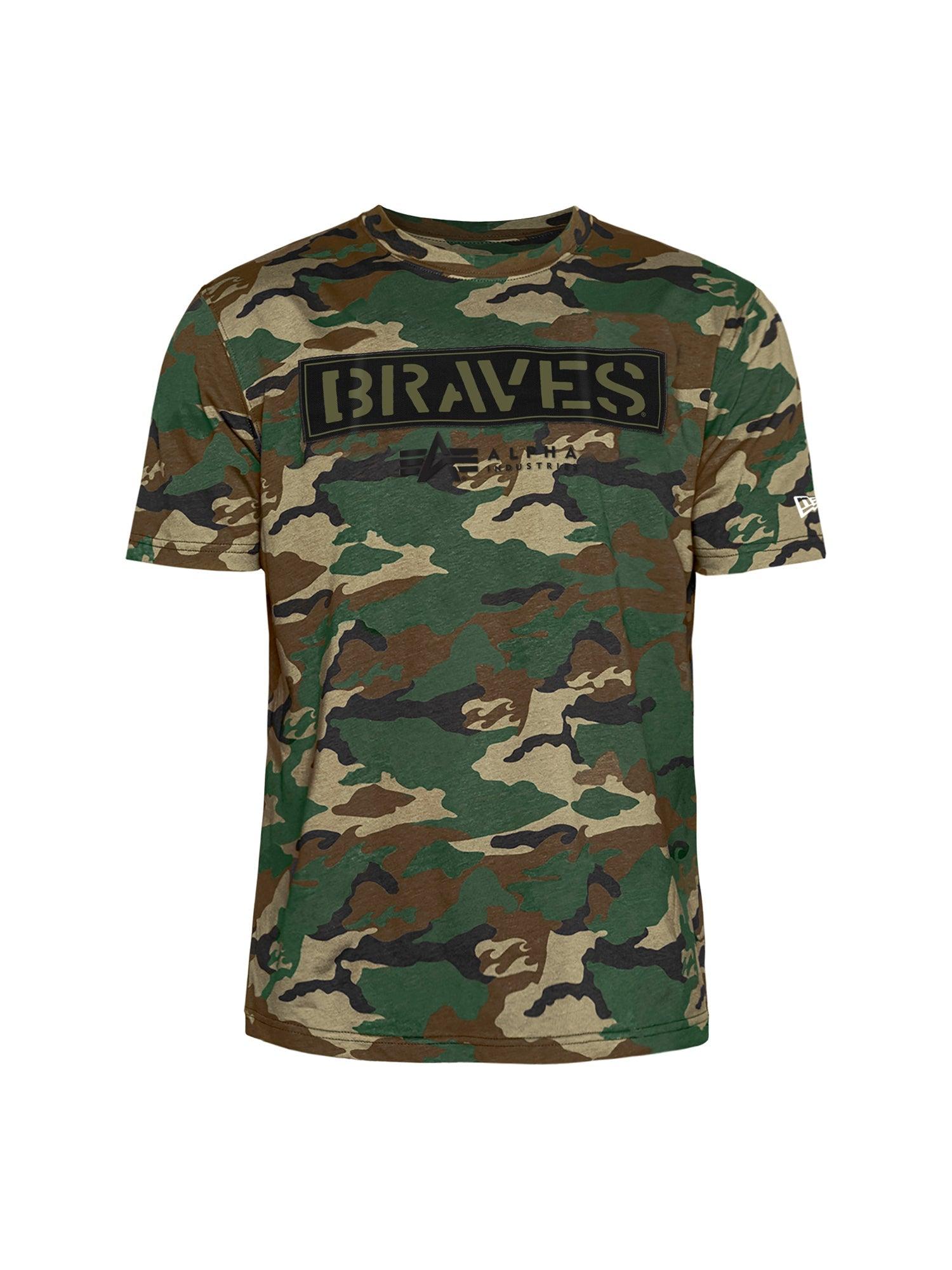 Alpha Industries Atlanta Braves X Alpha X New Era Camo T-shirt in