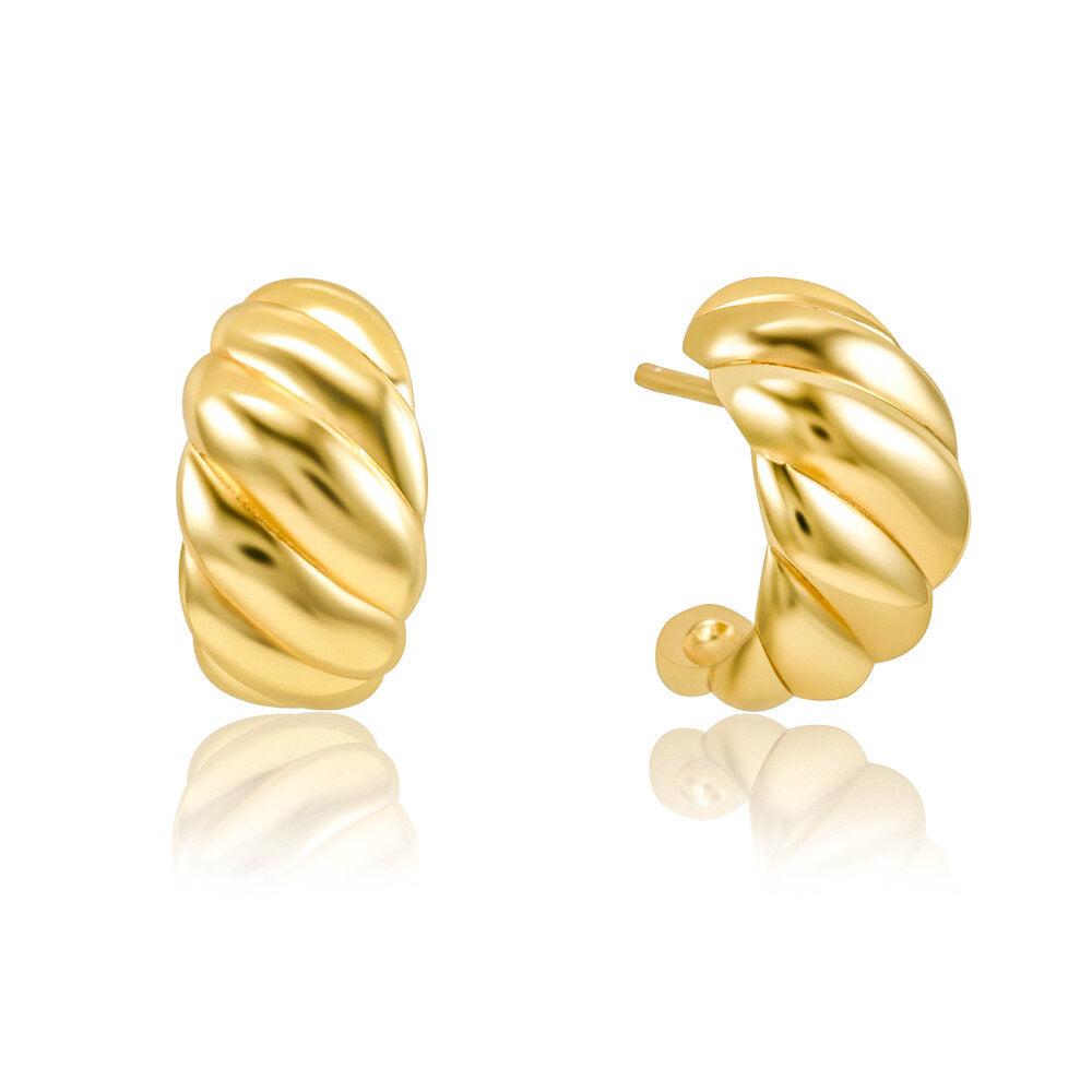 Quill Fine Jewelry Jess 14k Gold Vermeil Post Earrings in Brown | Lyst