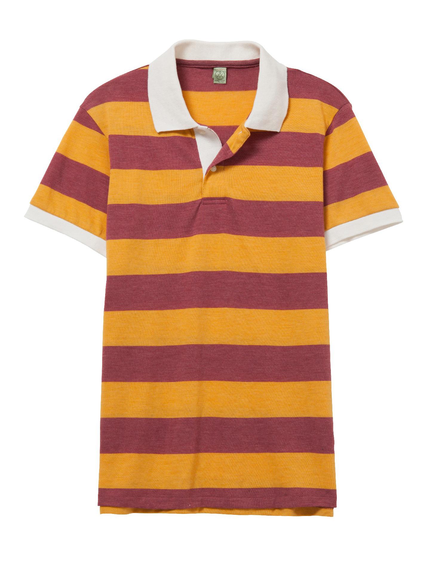 Alternative Apparel Ugly Striped Polo Shirt in Red for Men Lyst