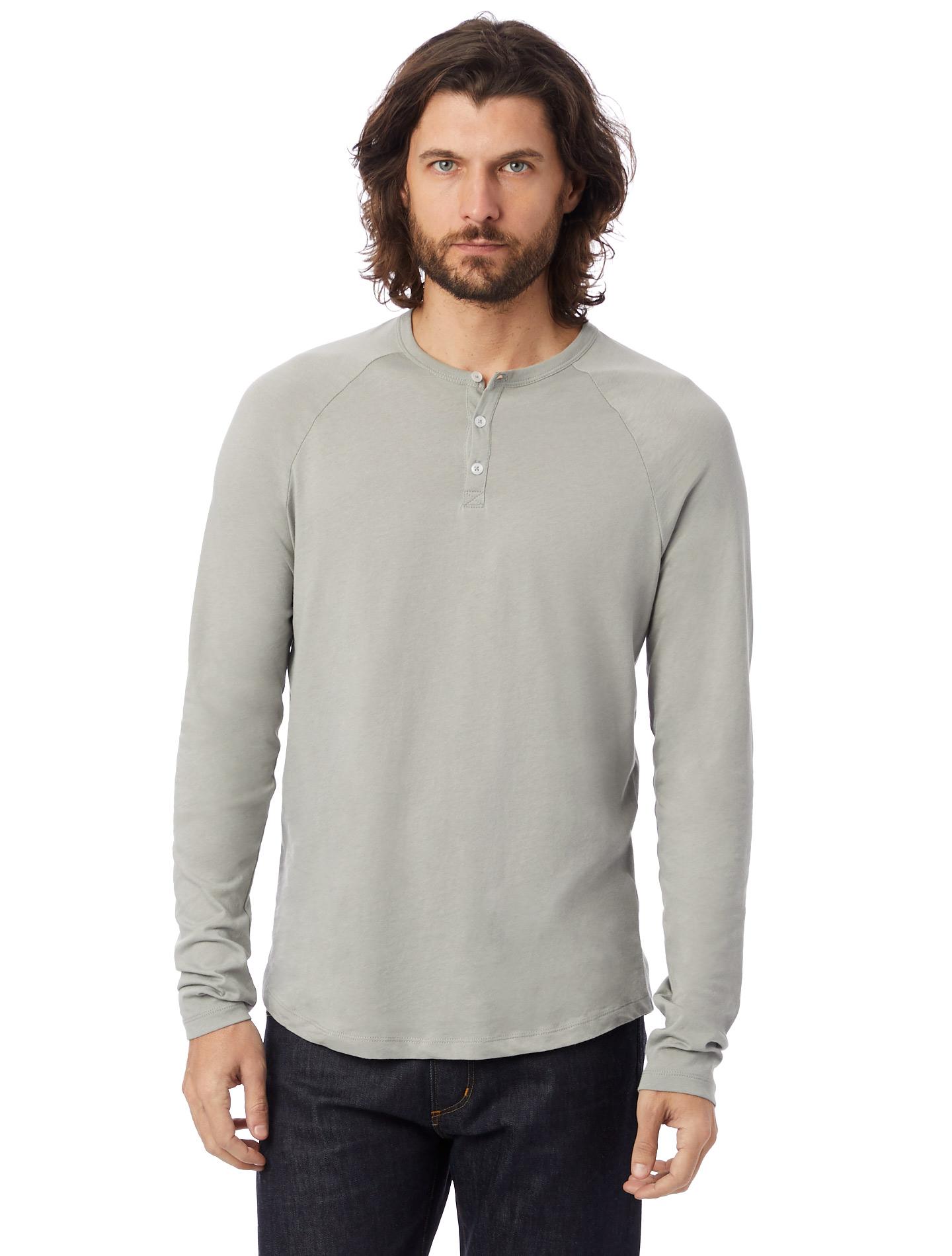 long sleeve raglan henley