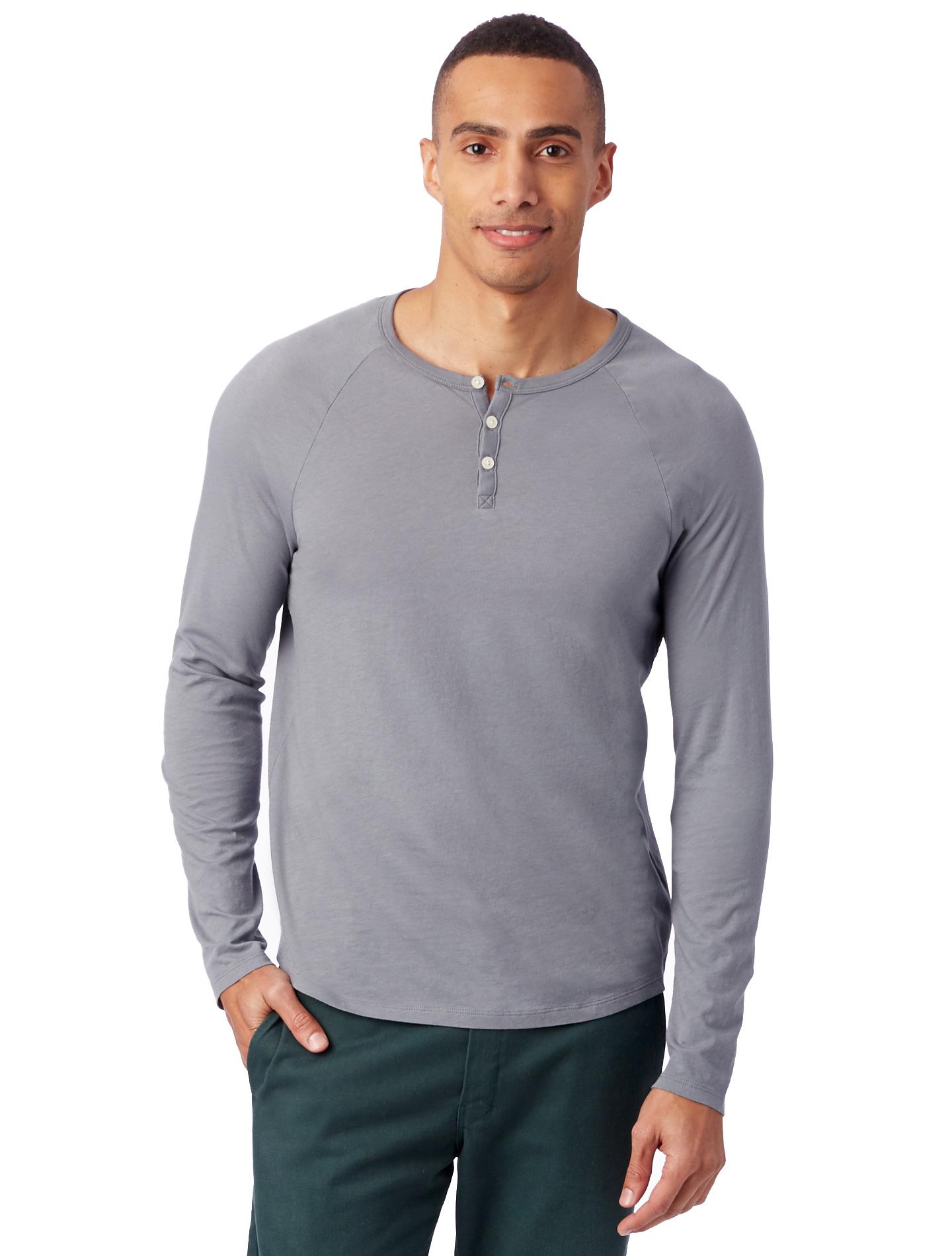 long sleeve raglan henley
