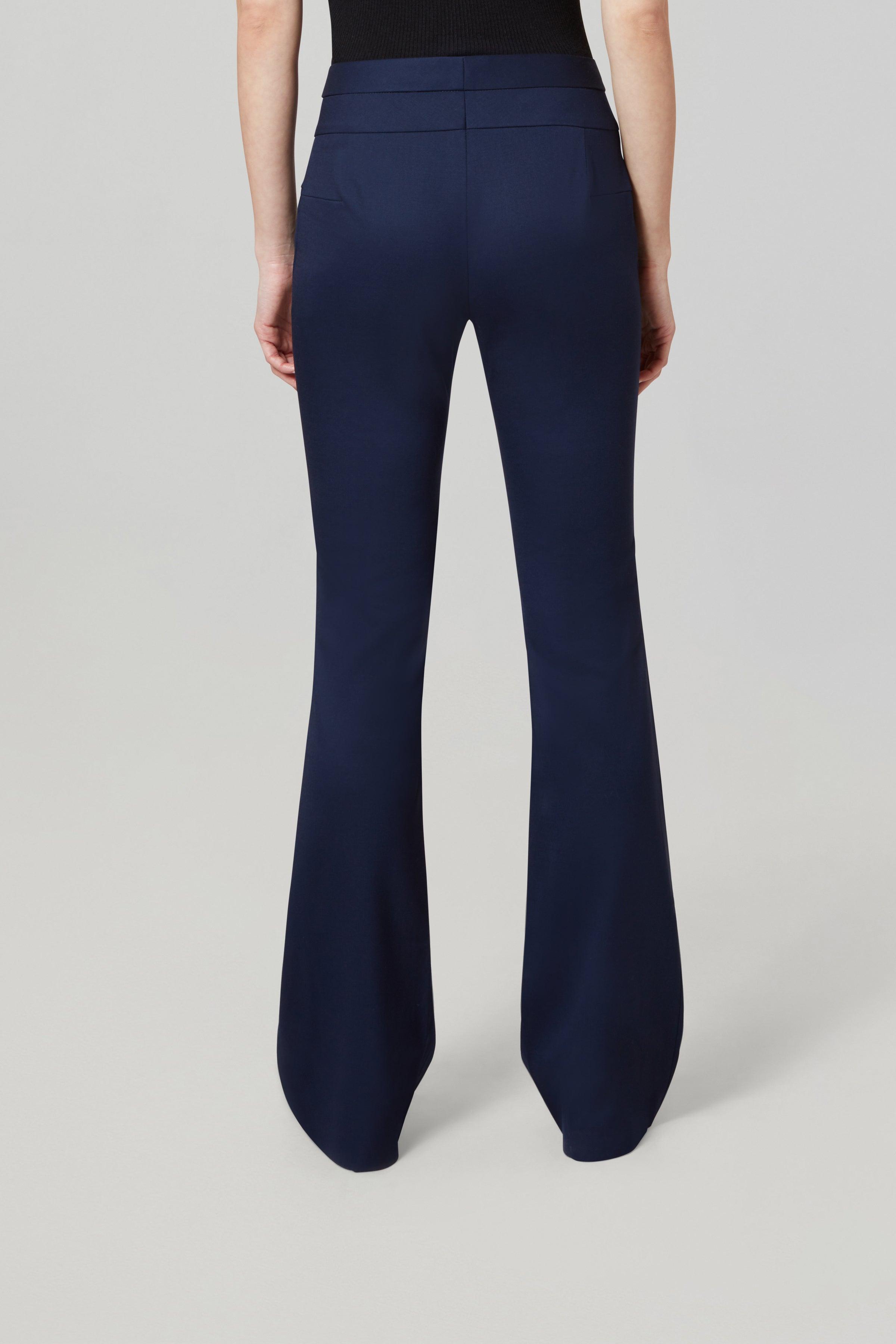 Slacks and Chinos Wide-leg and palazzo trousers Womens Clothing Trousers Altuzarra Serge Stretch-wool Bootcut Pants in Blue 