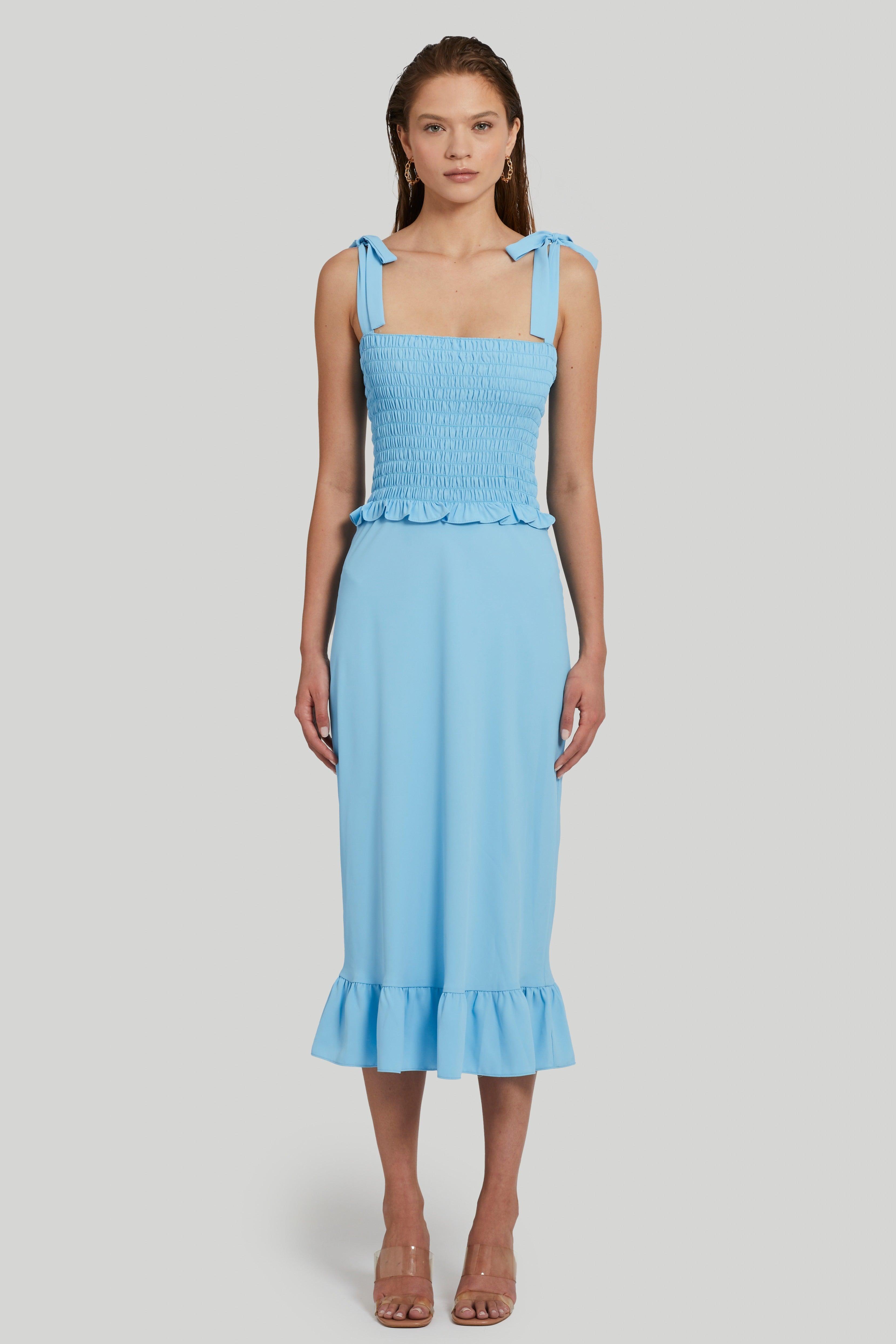 Amanda Uprichard Gaia Dress in Blue Lyst