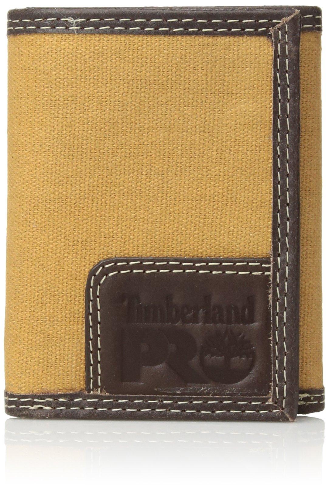 Timberland Pro Canvas Leather Rfid Trifold Wallet With Zippered Pocket for Men - Save 5% - Lyst