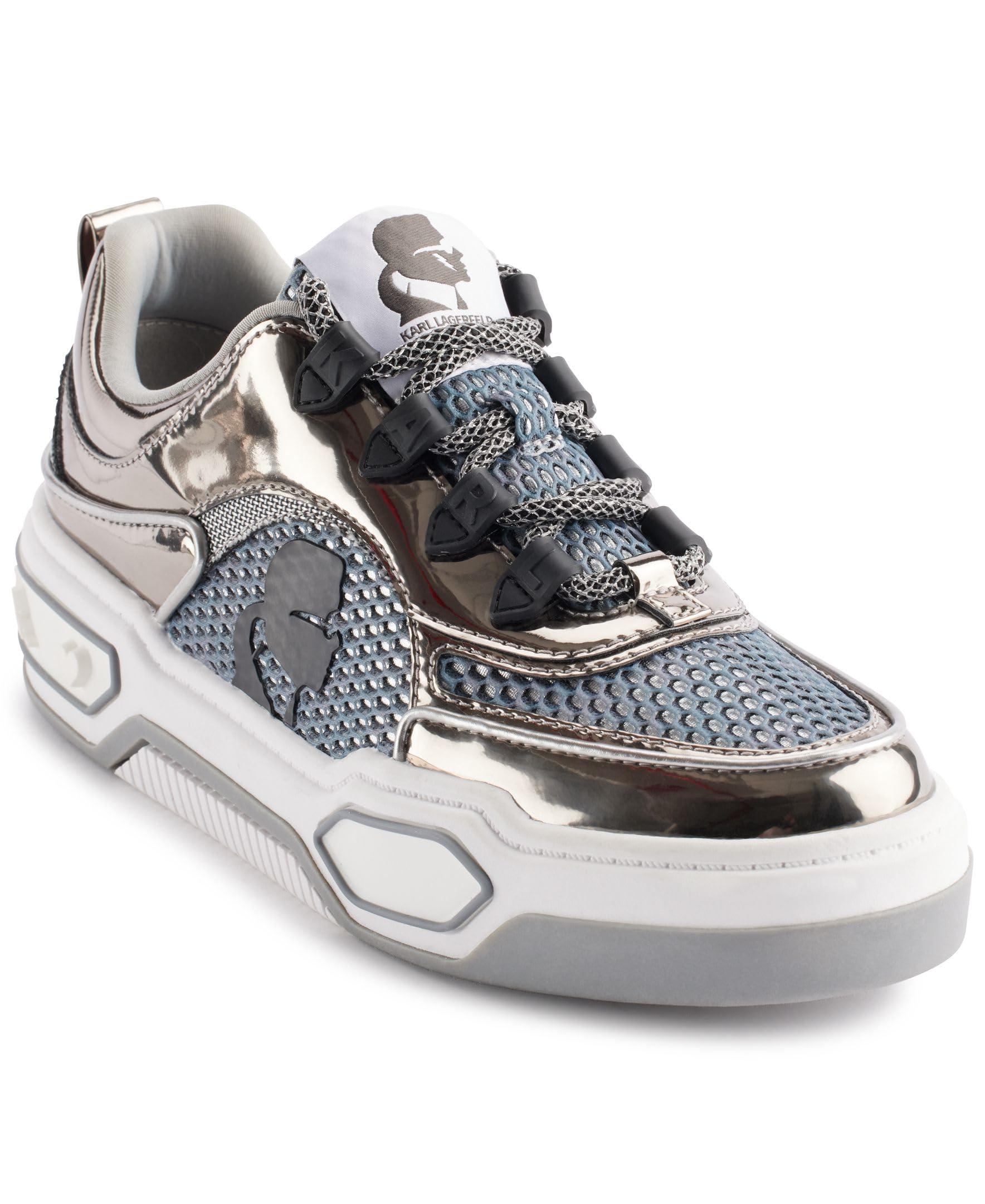 Karl Lagerfeld Paris Colden Everyday Lace Up Sneaker in Gray Karl Lagerfeld Paris Colden Everyday Lace Up Sneaker in Gray