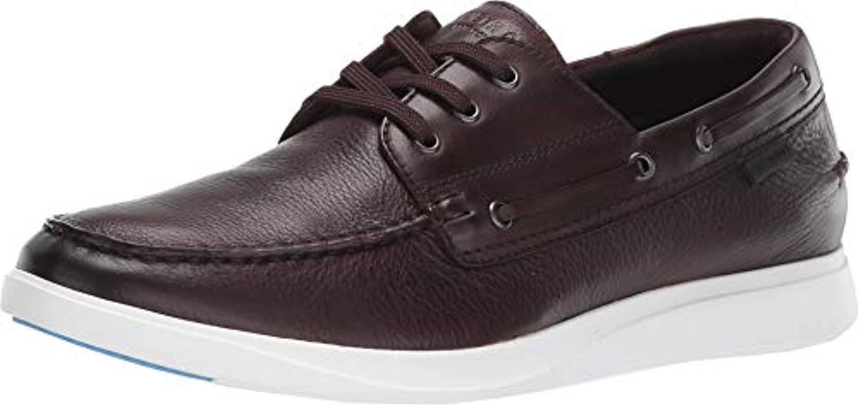 Kenneth Cole Leather Rocketpod Boat Shoe With Built In Comfort