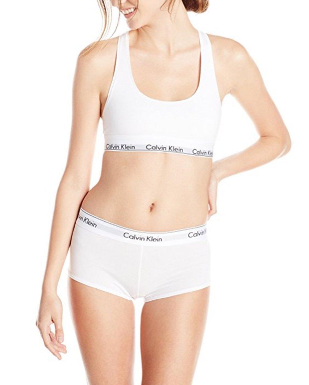Calvin Klein Modern Cotton Bralette and Thong Underwear Set 