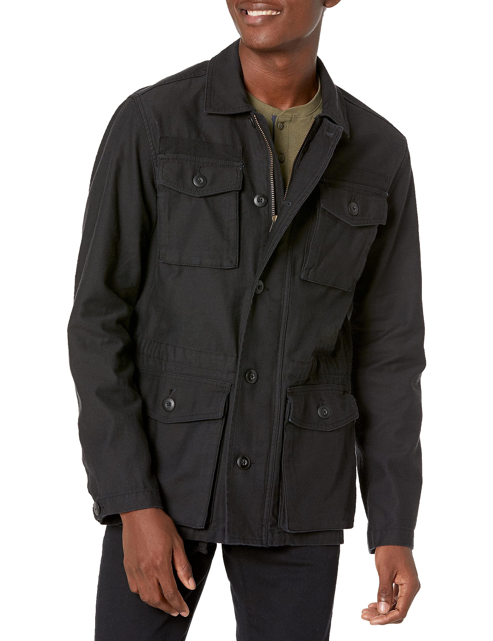 Goodthreads 4-pocket Military Jacket in Black for Men | Lyst