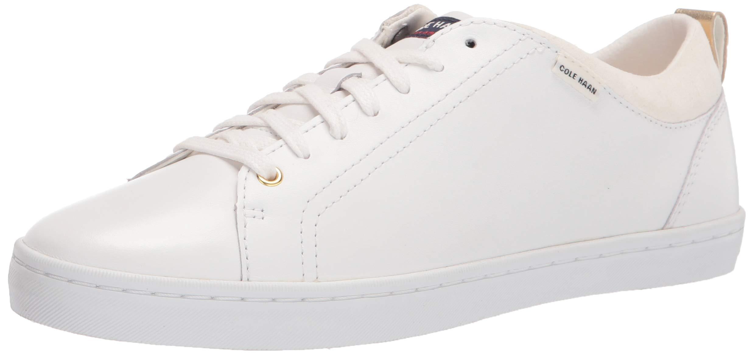 cole haan mens white leather sneakers