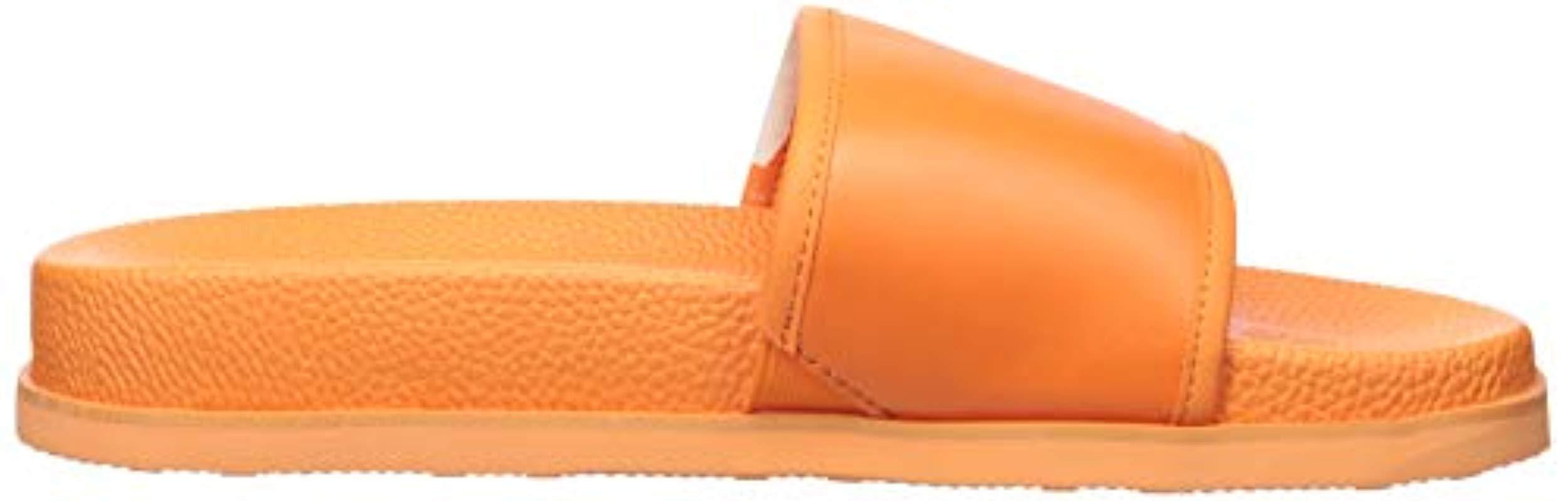 orange calvin klein slides
