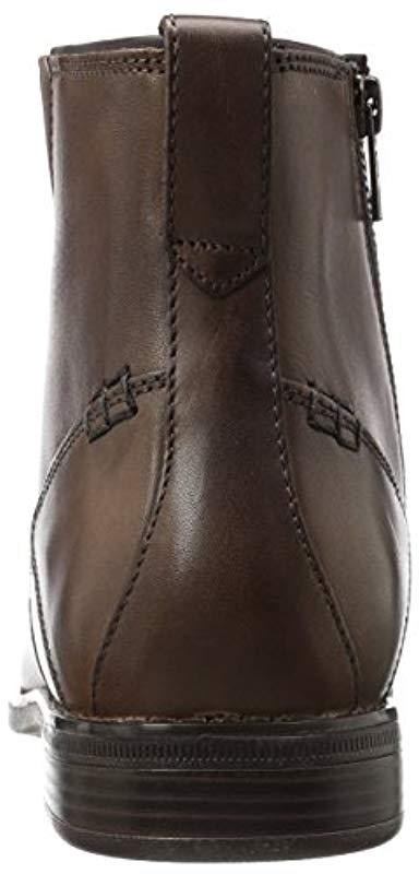 rockport men's traviss zip boot chelsea boot