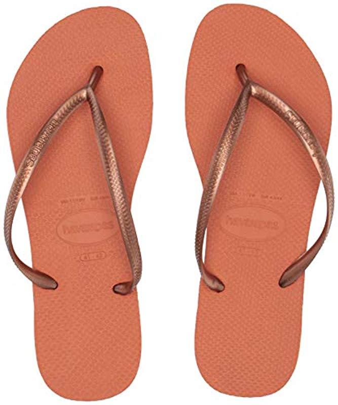 orange havaianas slim