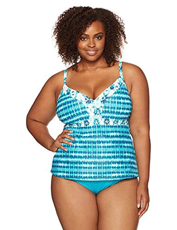 teal plus size swimsuit