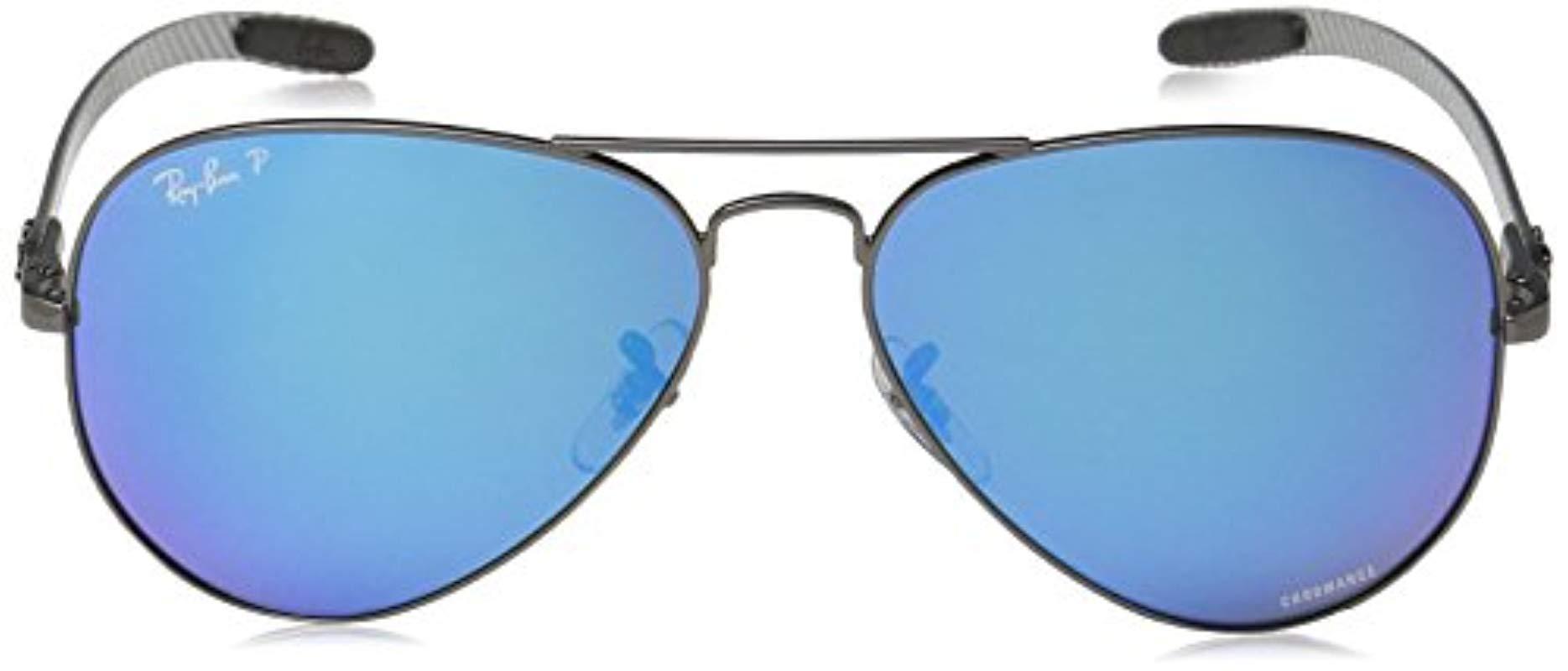Ray-Ban Rb8317ch Chromance Mirrored Aviator Sunglasses in Blue for Men -  Lyst