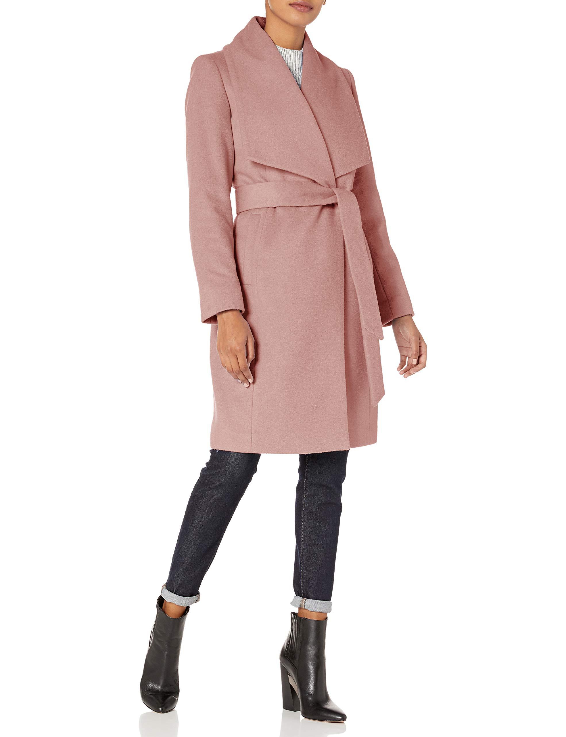 pink wool coat petite