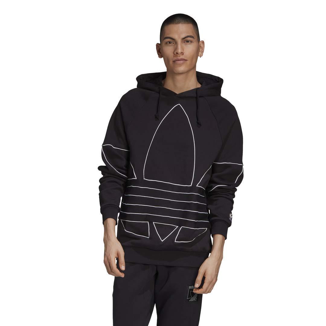 adidas big trefoil outline hoodie