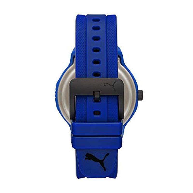 PUMA Reset V2 Polyurethane Watch in 01 (Blue) for Men | Lyst
