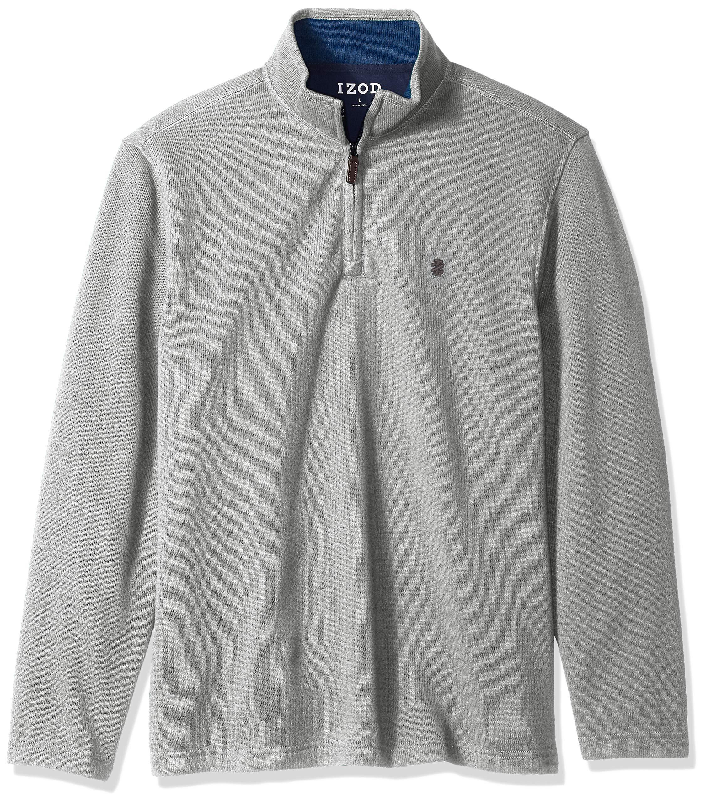 izod quarter zip fleece pullover