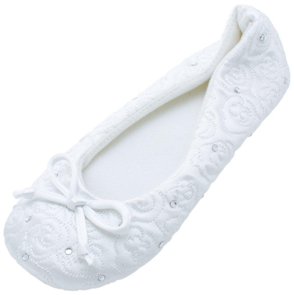 white isotoner ballet slippers
