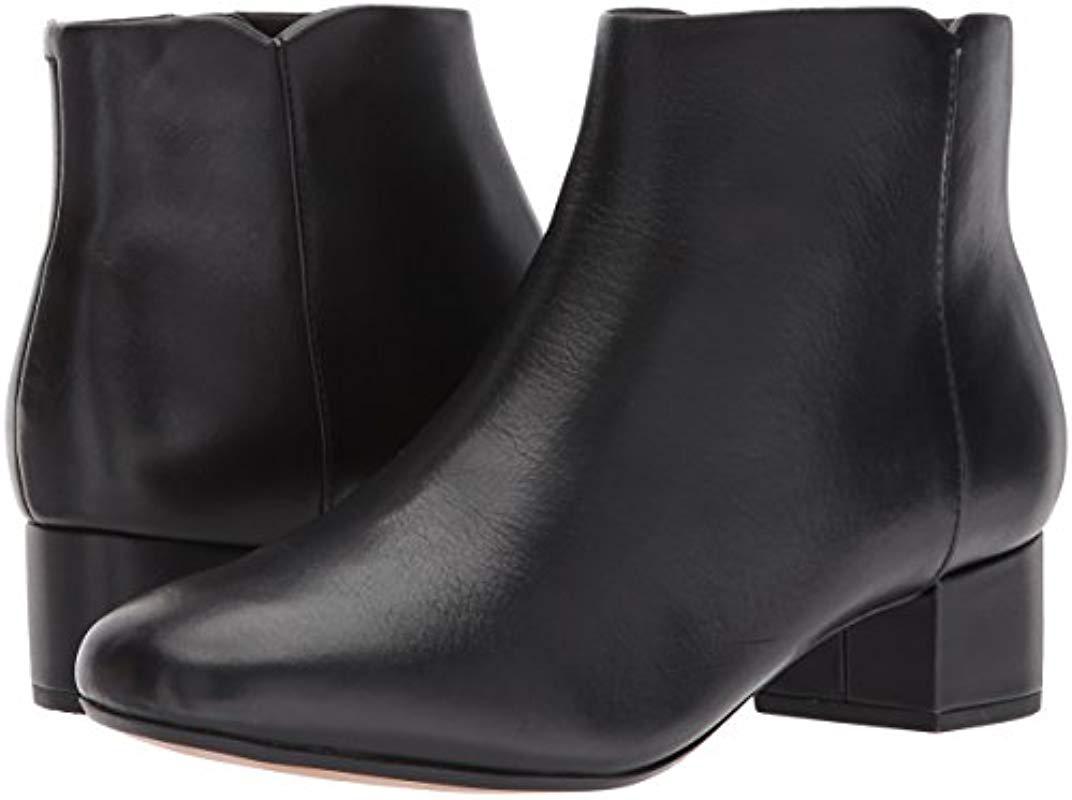 clarks chartli lilac leather booties
