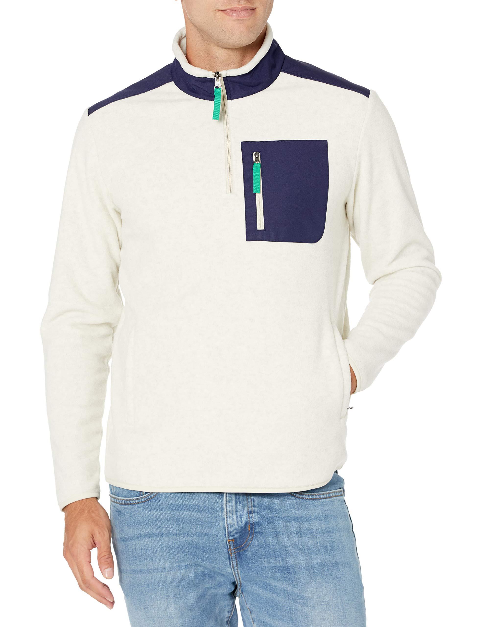 Amazon Essentials Quarterzip Polar Fleece Jacket in Blue for Men Lyst