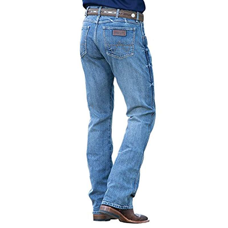 Wrangler Retro Slim Fit Boot Cut Jean in Blue for Men - Lyst
