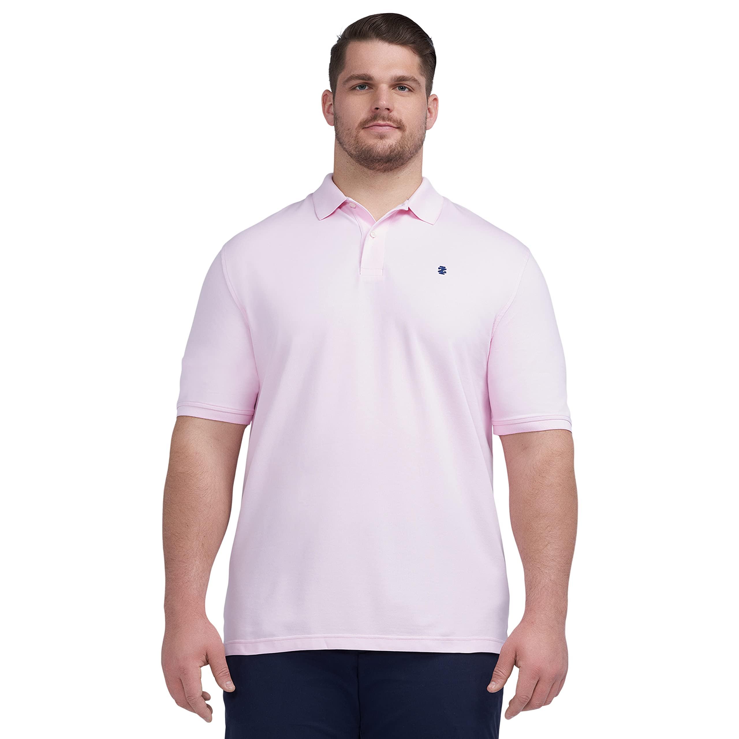 Izod Mens Big And Tall Advantage Performance Short Sleeve Solid Polo