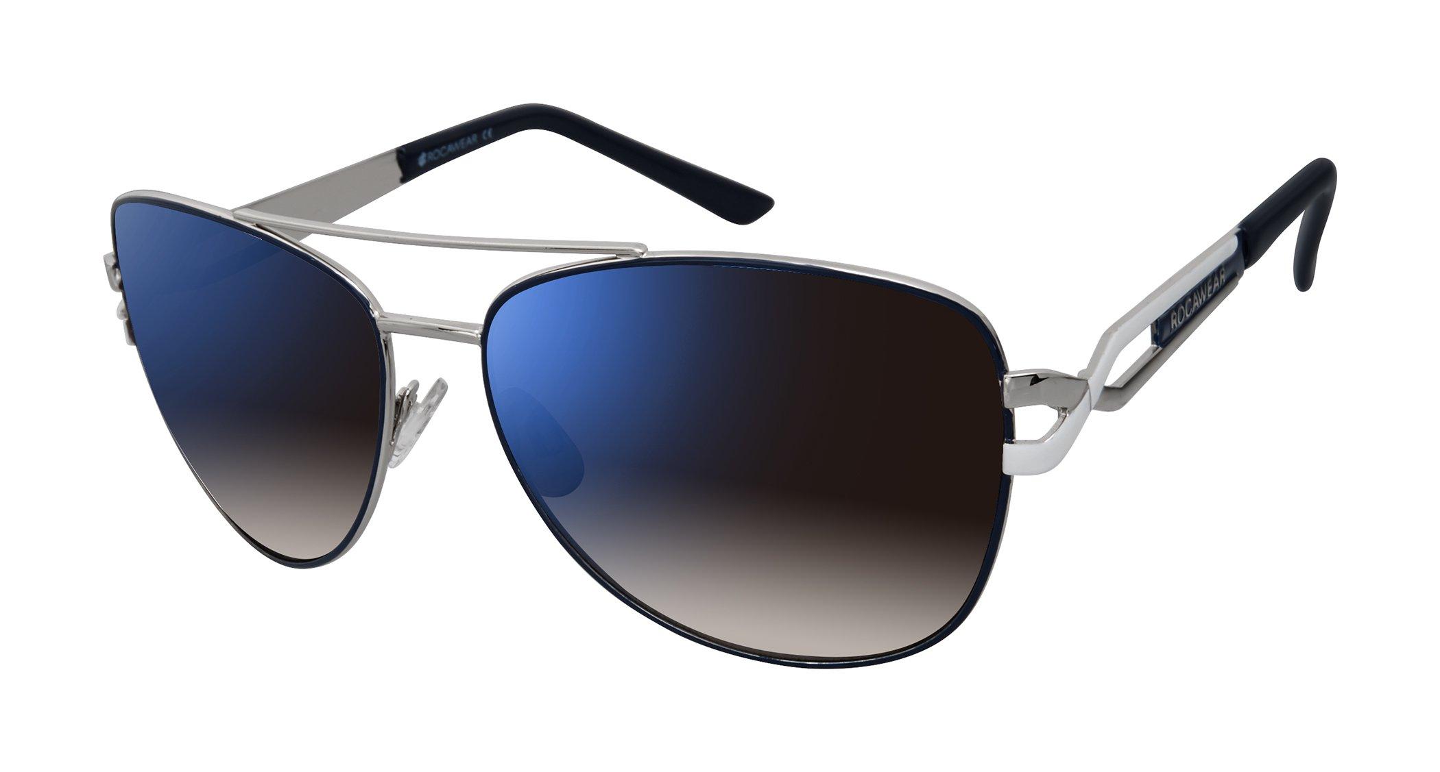 Rocawear R1207 Aviator Sunglasses in Silver/Blue (Blue) for Men Lyst