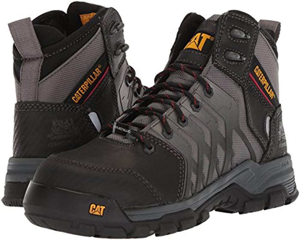 Caterpillar Mens Induction Waterproof Nano Toe Med Charcoal Industrial Boot