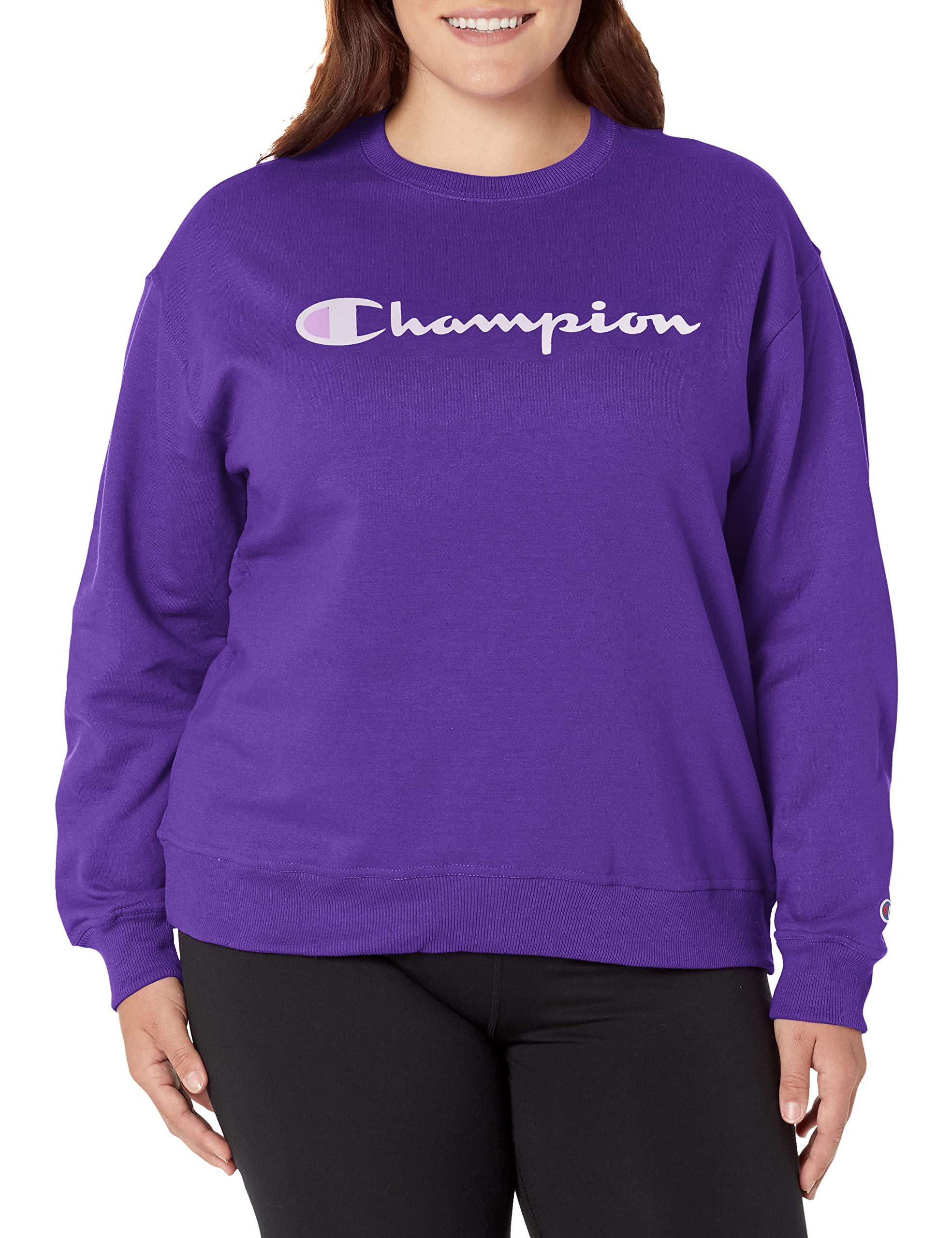 Champion Crewneck in Purple | Lyst