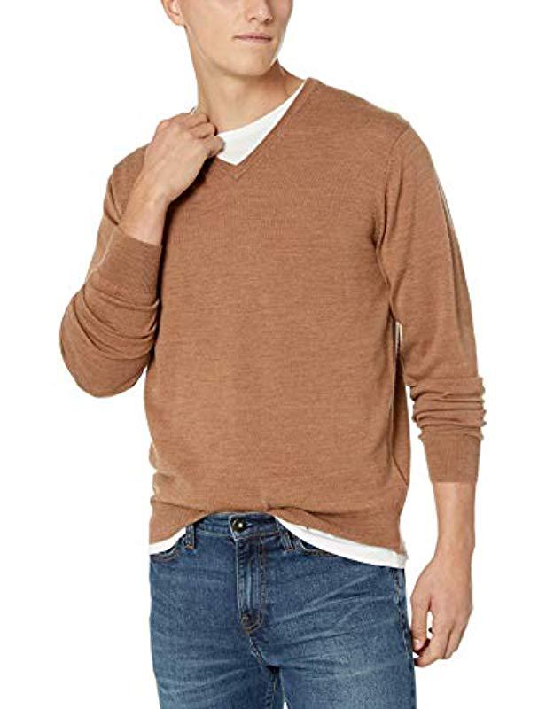 Goodthreads Merino Wool V-neck Sweater for Men - Lyst
