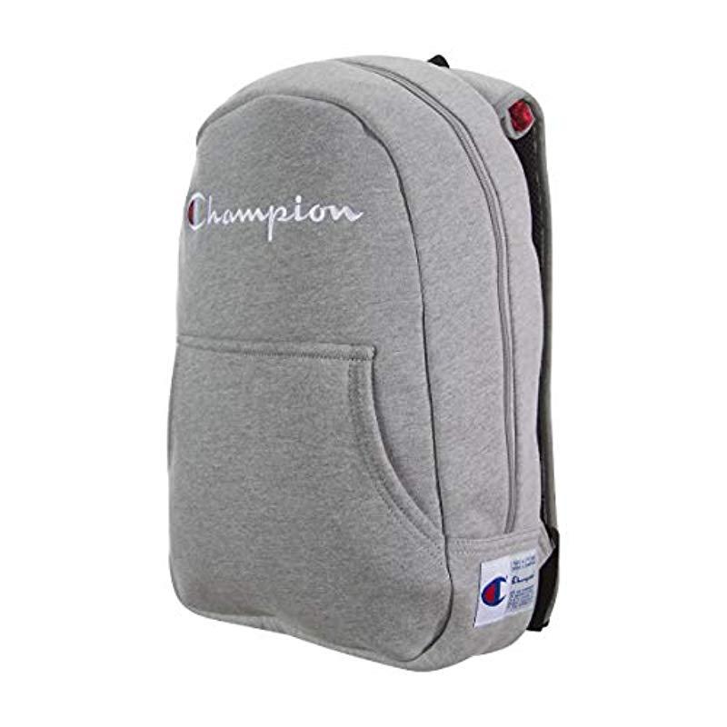 Champion Reverse Weave Hoodie Backpack in Gray for Men | Lyst