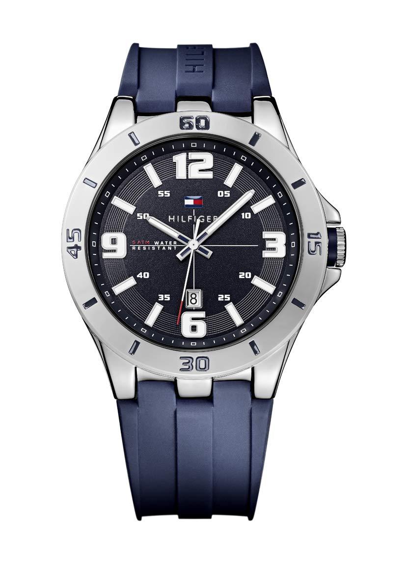 Tommy Hilfiger 1791062 Stainless Steel Watch With Blue Silicone Band for  Men | Lyst